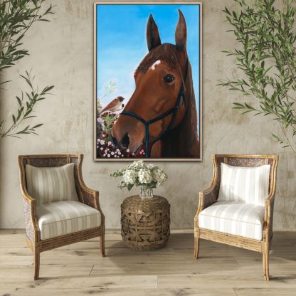 Prospero the Magnicant Oil Painting horse portrait